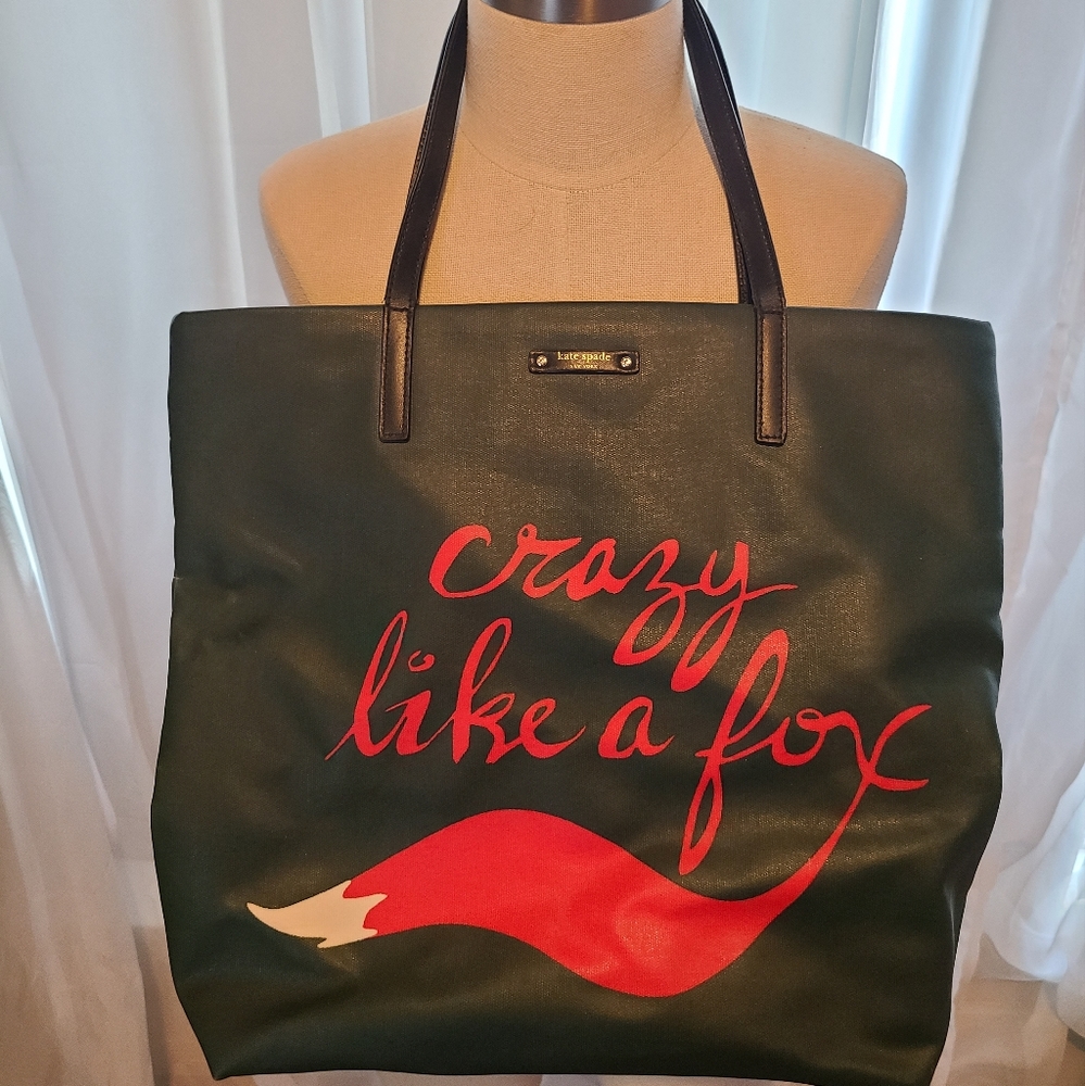 Kate Spade Rare Fox Shopper Over Shoulder Bag
